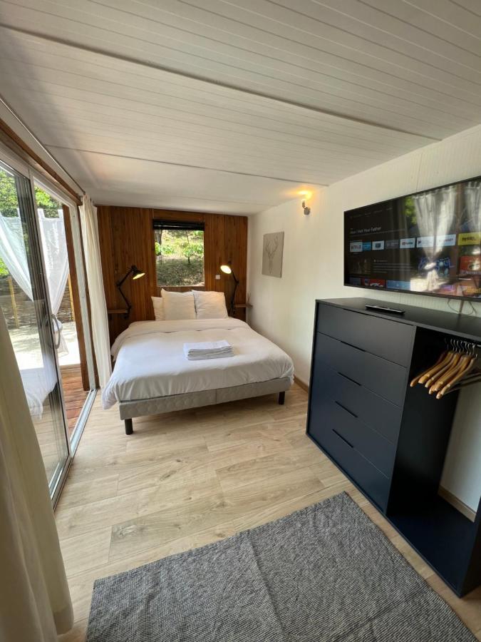 Superbe Cabane Jacuzzi Jardin Clim Wifi Parking 梅瑞尔 外观 照片