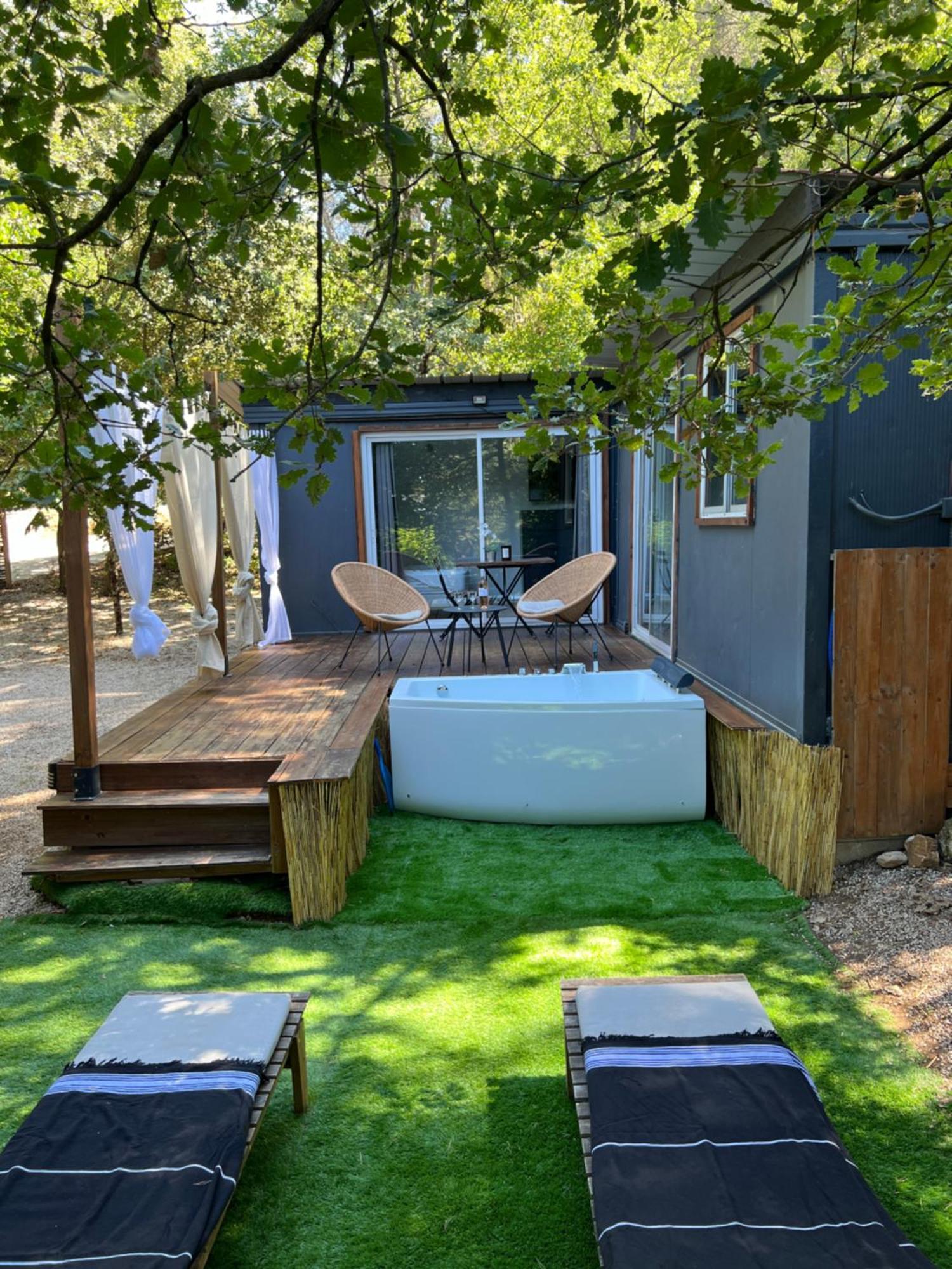 Superbe Cabane Jacuzzi Jardin Clim Wifi Parking 梅瑞尔 外观 照片